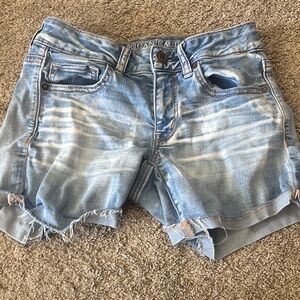 American Eagle Outfitters Women's Light Blue Denim Shorts